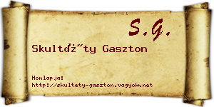 Skultéty Gaszton névjegykártya